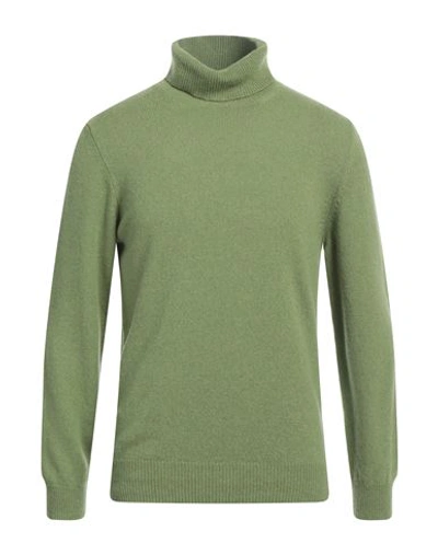 Mauro Ottaviani Man Turtleneck Light Green Size 44 Cashmere