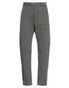 Daub Man Pants Lead Size 38 Cotton, Linen In Grey