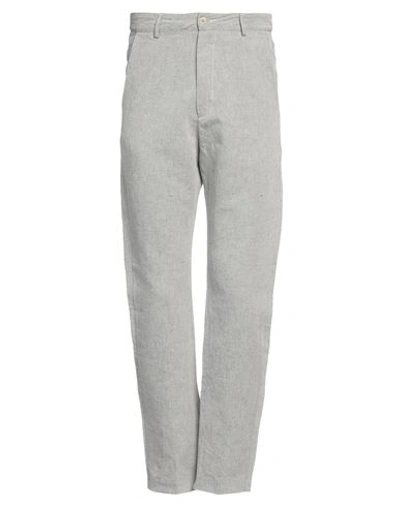 Daub Man Pants Grey Size 38 Cotton, Linen