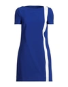 Dsquared2 Woman Mini Dress Bright Blue Size 0 Polyester, Polyurethane