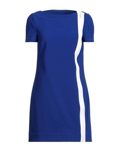 Dsquared2 Woman Mini Dress Bright Blue Size 4 Polyester, Polyurethane