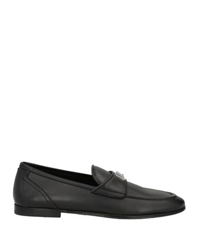 Dolce & Gabbana Man Loafers Black Size 8 Calfskin