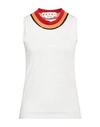 Marni Woman Sweater Ivory Size 6 Virgin Wool In White