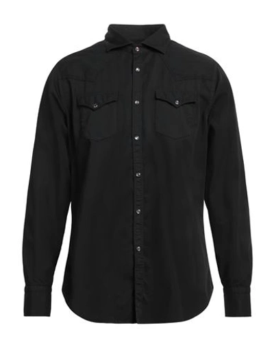Bolzonella 1934 Man Shirt Black Size 17 ½ Cotton