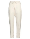 POÈME BOHÈMIEN POÈME BOHÈMIEN WOMAN PANTS IVORY SIZE 2 COTTON