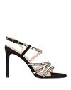 Gianmarco F. Woman Sandals Black Size 10 Leather