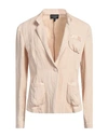 Emporio Armani Woman Blazer Beige Size 12 Lyocell, Polyamide In Beige