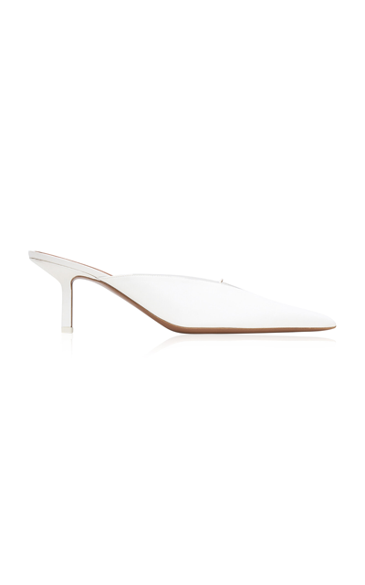 Neous Matar Mignon Mules In White