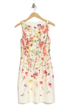 VINCE CAMUTO SLEEVLESS FLORAL DRESS