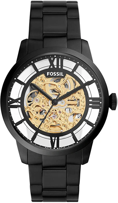 Fossil Townsman Automatic Mens Watch Me3197 In Black