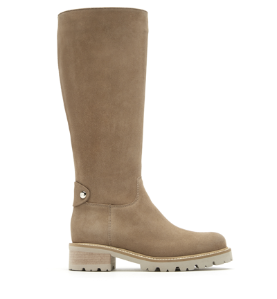 La Canadienne Cathie Suede Boot In Biscotti