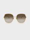 CHARLES & KEITH METAL RIM BUTTERFLY SUNGLASSES