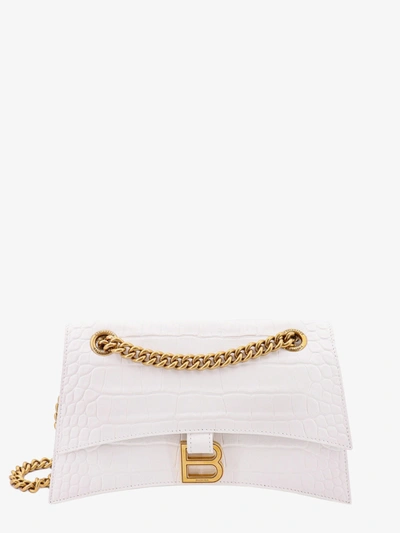 Balenciaga Woman Crush Woman White Shoulder Bags