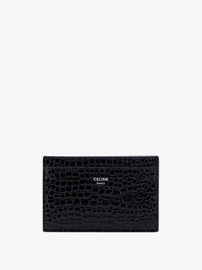 Celine Man Card Holder Man Black Wallets