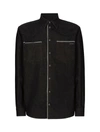 Dolce & Gabbana Constrastim-trim Denim Shirt In Multicolour