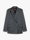 Shop Max Mara Jackets In Grey