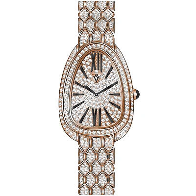 Pre-owned Christian Van Sant Women's Bella Rose Gold Dial Watch - Cv4602