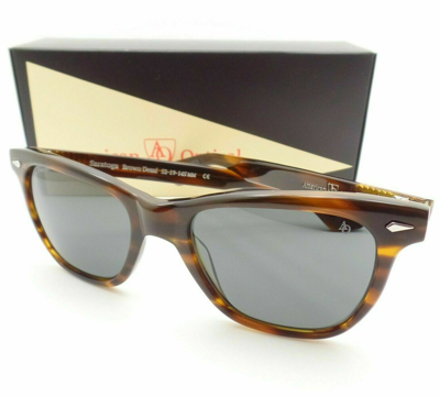 Pre-owned American Optical Ao  Saratoga Brown Demi 6 Grey Sunglasses, Polar Or Frame Only In True-color Grey