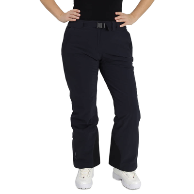 Pre-owned Moncler Ladies Black Buckled Ankle-zip Straight Trousers