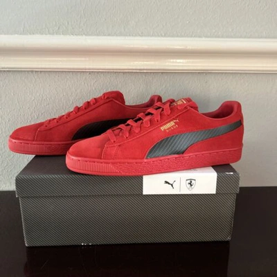 Pre-owned Puma Sf Suede 50 Rosso Corsa 306134-01 Sneaker Men Us 9.5 In Red