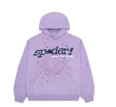 Pre-owned Spider Worldwide Sp5der Worldwide Acai Hoodie Purple Size S, M, L, Xl