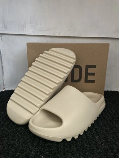 Pre-owned Adidas Originals Adidas Yeezy Slide Bone (restock Pair) - Fz5897 In White