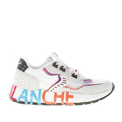 Pre-owned Voile Blanche Men Shoes Club01 Sneaker White Suede Fabric Nylon Multicolor