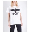 BOY LONDON Eagle-Embroidered Cotton-Jersey T-Shirt