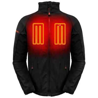 Pre-owned Actionheat Men's Heated Jacket 5v Large Size 44" Long Sleeve Polyester Black