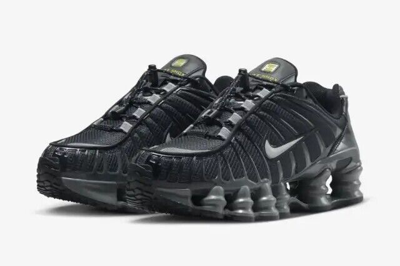 Pre-owned Nike Fv0939-001  Shox Tl Black Metallic Silver Iron Grey Silver (women's)