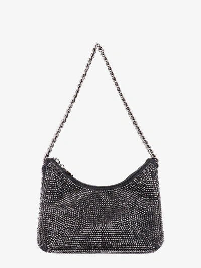 Stella Mccartney Falabella Zip Mini Shoulder Bag In Black