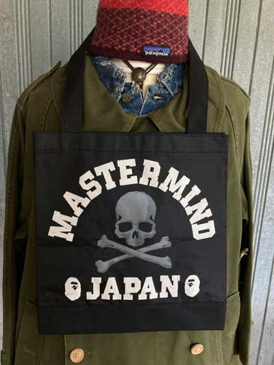 Pre-owned Bape X Mastermind Japan Mastermind X Bape Tote Bag In Black