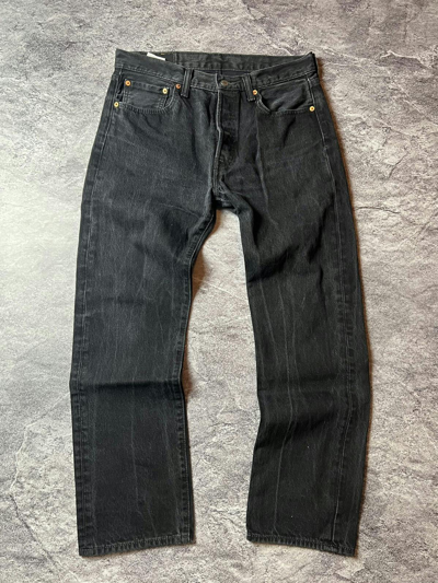 Pre-owned Levis X Vintage Y2k Vintage Levi's 501 Washed Jeans Japan Basic Style Pants In Washed Black