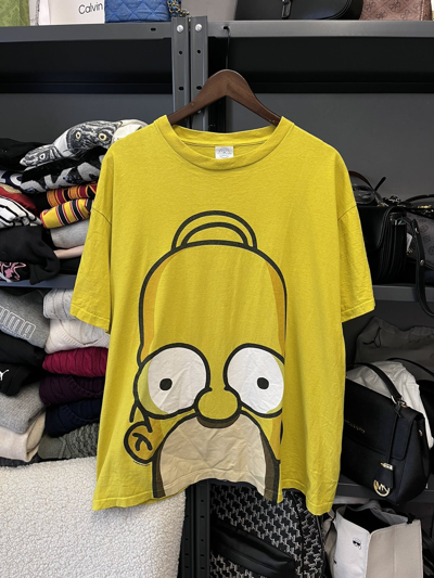 Pre-owned The Simpsons X Vintage The Simpsons Homer Tee In Yellow