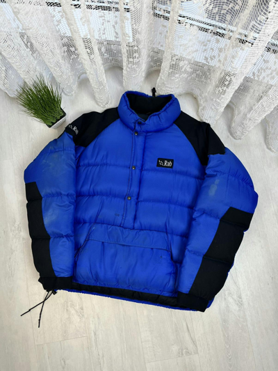 Pre-owned Outdoor Life X Rab Vintage Down Puffer Jacket Anorak 90's Y2k In Blue