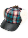 DSQUARED2 格纹皮毛棒球帽,W17BC1201148112246281