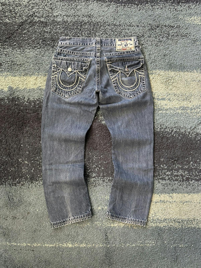 Pre-owned True Religion X Vintage Crazy Vintage Y2k True Religion Big Stitch Jeans Petite In Blue