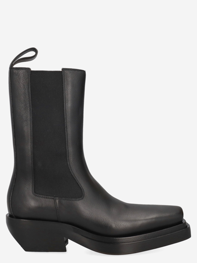 Pre-owned Bottega Veneta Leather Ankle Boots In Black