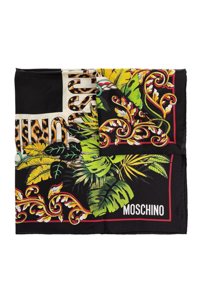 Moschino Floral Printed Square In Multi