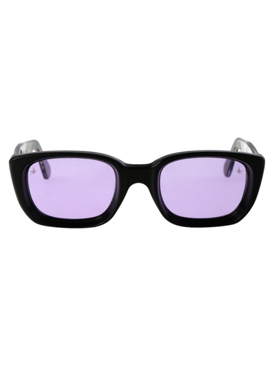 Retrosuperfuture Lira Rectangular Frame Sunglasses In Purple