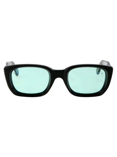 Retrosuperfuture Lira Rectangular Frame Sunglasses In Black