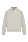PALM ANGELS PALM ANGELS LOGO EMBROIDERED DRAWSTRING HOODIE