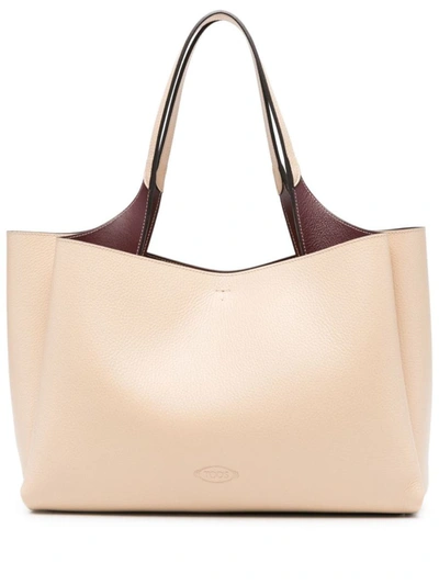 Tod's Medium Tods Shoulder Bag In Beige