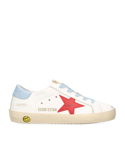 Golden Goose Kids' Super Star Classic Leather Sneakers In White