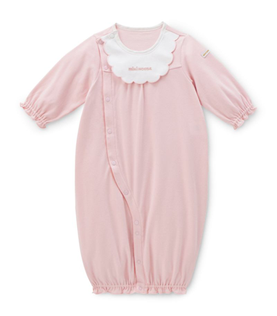 Miki House Cotton Playsuit In Pink