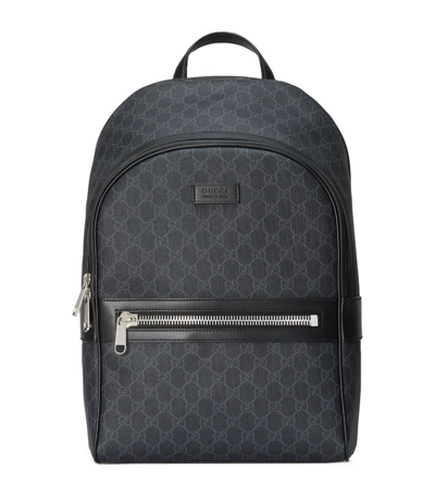 Gucci Gg Supreme Backpack In Black