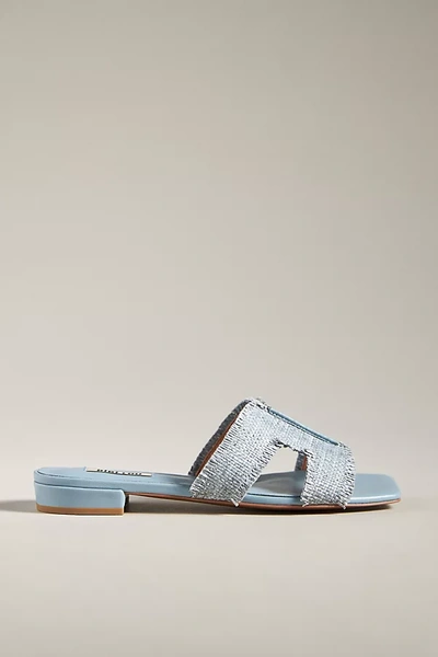 BIBI LOU RAFFIA SLIDE SANDALS