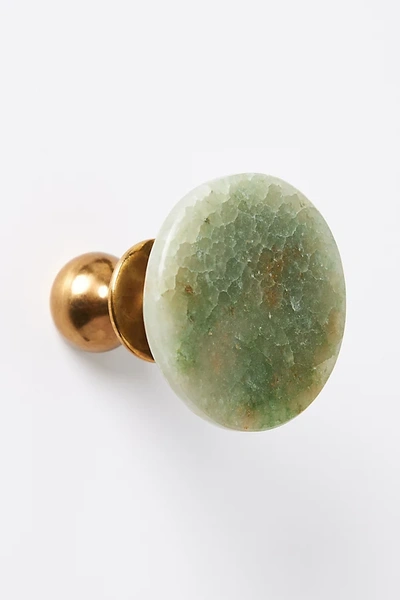 Anthropologie Amara Stone Hook In Green