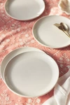 Anthropologie Ginny Side Plates, Set Of 4 In White