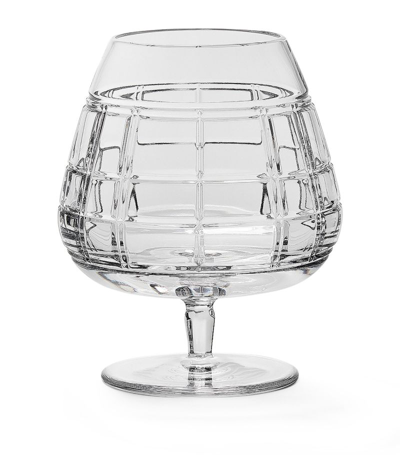 Ralph Lauren Crystal Hudson Plaid Brandy Glass In Clear